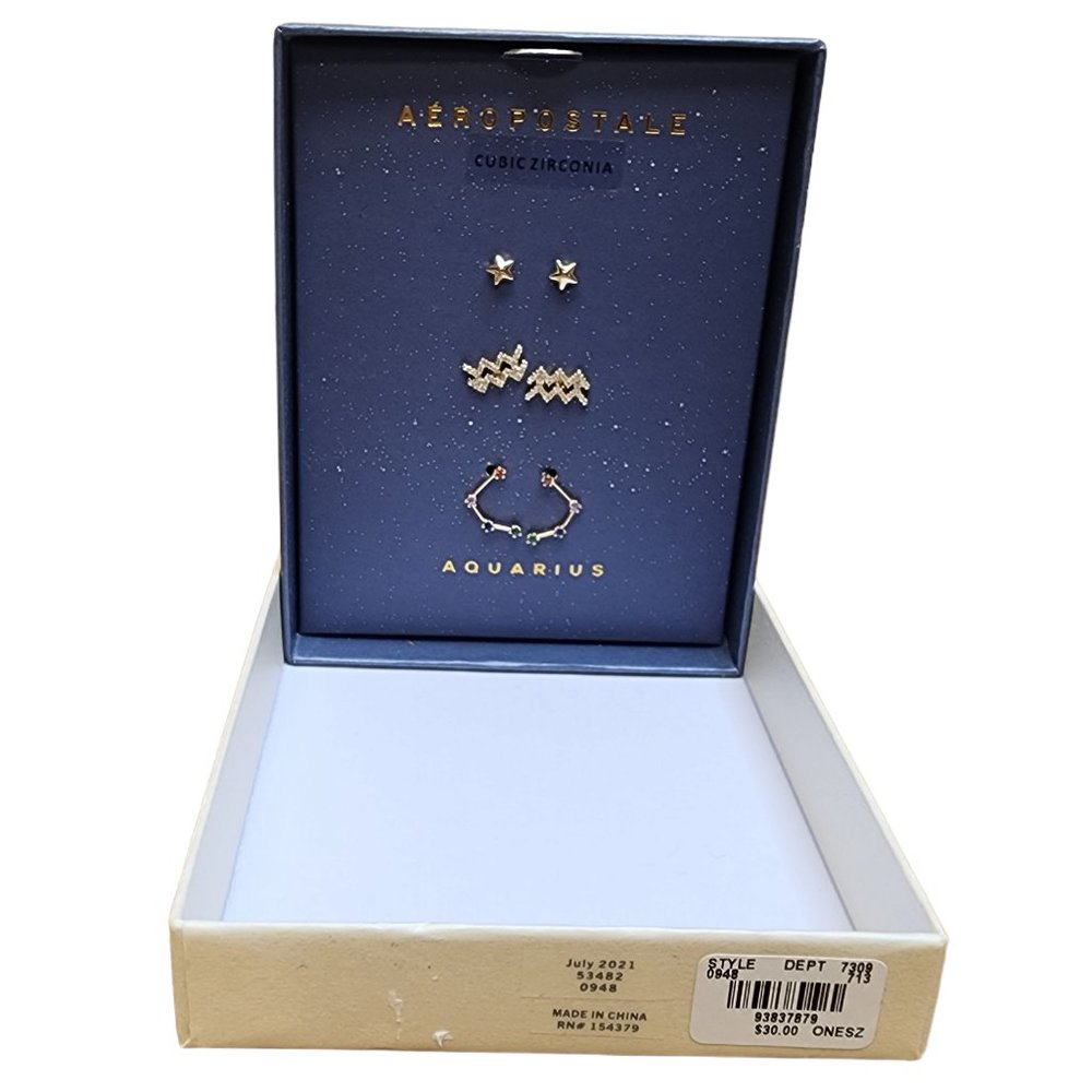 Aeropostale NIB Aquarius‎ Earrings - New